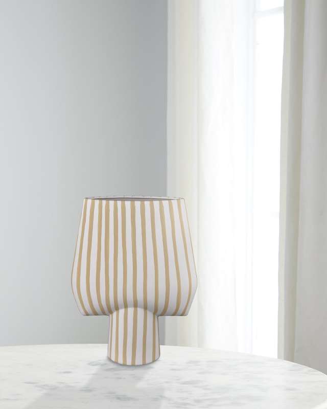 Hawking Striped Vase